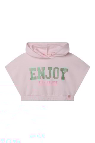 Sweat court à capuche - Rose - Billieblush