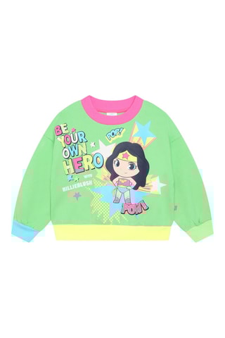 Sweat Wonder Woman La Ligue des Justiciers DC Comics - Vert - Billieblush