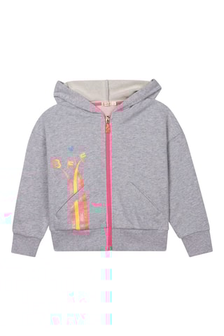 Sweat à capuche et jogging - Gris clair chiné  - Billieblush