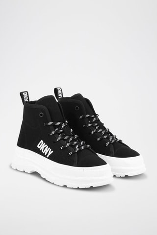 Baskets montantes plateformes - Noir et blanc - DKNY