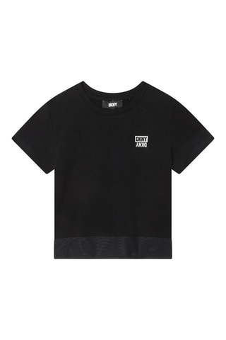 T-shirt en coton biologique - Noir - DKNY