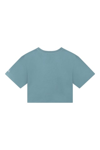 T-shirt en coton biologique - Bleu - DKNY