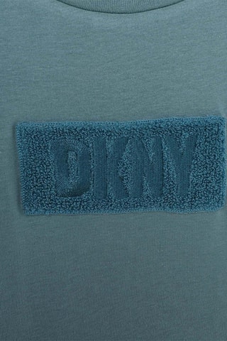 T-shirt en coton biologique - Bleu - DKNY