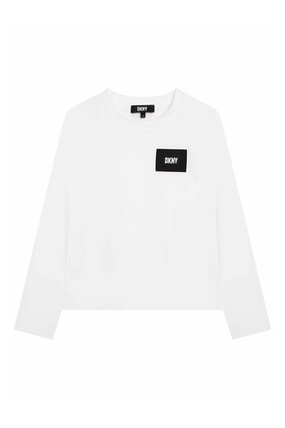 T-shirt en coton biologique - Blanc - DKNY