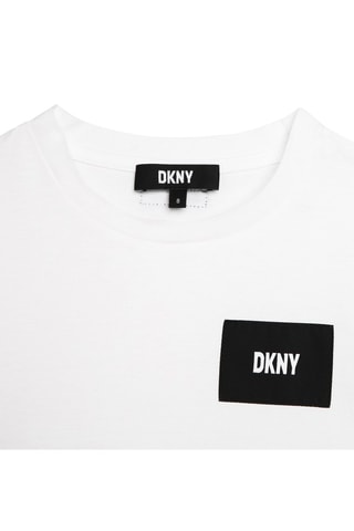 T-shirt en coton biologique - Blanc - DKNY
