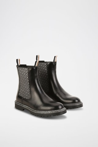 Bottines Chelsea en cuir - Noir - Boss
