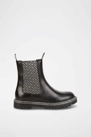 Bottines Chelsea en cuir - Noir - Boss