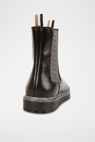 Bottines Chelsea en cuir - Noir - Boss