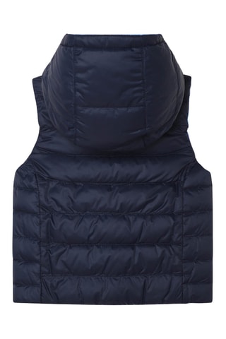 Doudoune sans manches et réversible à capuche - Bleu - Boss