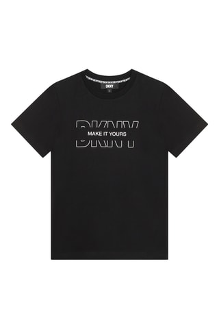T-shirt en coton biologique - Noir - DKNY