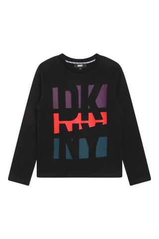 T-shirt en coton biologique - Noir - DKNY