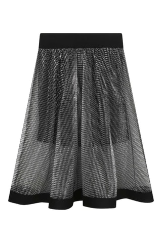 Jupe midi - Noir et argenté - DKNY