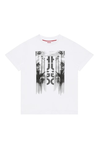 T-shirt en coton biologique - Blanc - Hugo