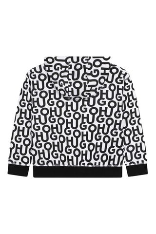 Sweat à capuche Hugo - Blanc et noir - Hugo
