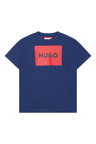 T-shirt en coton biologique Hugo - Bleu marine - Hugo