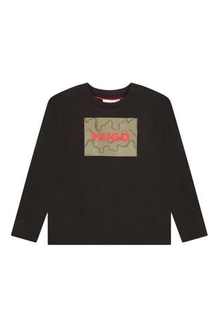 T-shirt en coton biologique Hugo - Noir - Hugo