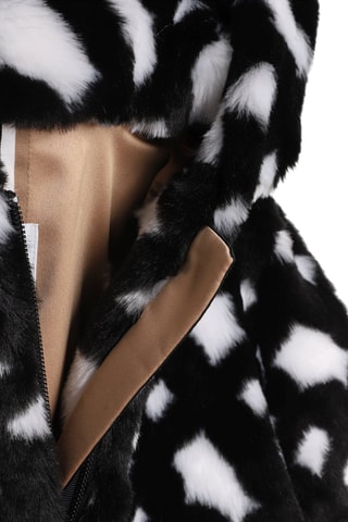 Manteau à capuche - Noir et blanc - Boss