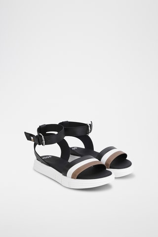 Sandales en cuir - Noir - Boss