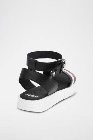 Sandales en cuir - Noir - Boss