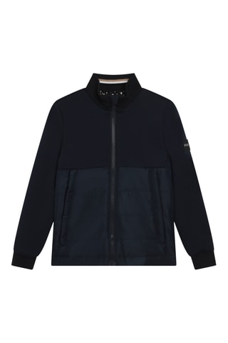 Veste bi-matière - Bleu marine - Boss