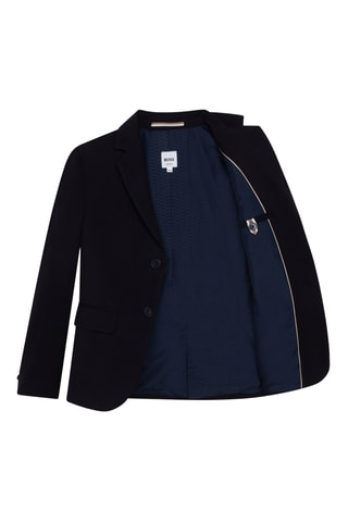 Veste de costume en laine - Bleu marine - Boss