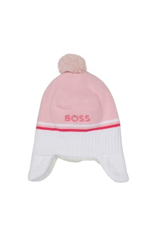 Bonnet à pompon - Rose - Boss