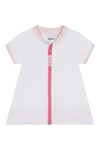 Robe et legging - Blanc et rose