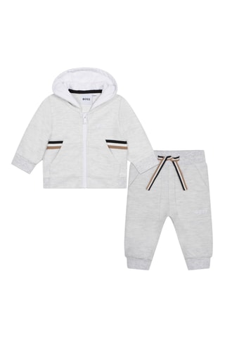 Sweat à capuche et jogging - Gris clair - Boss