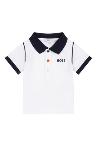 Polo et short - Blanc et orange - Boss
