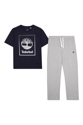 T-shirt et pantalon en coton biologique - Indigo - Timberland