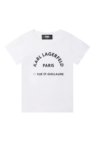 T-shirt en coton biologique - Blanc - Karl Lagerfeld
