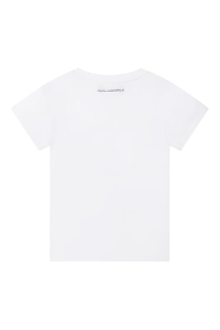 T-shirt en coton biologique - Blanc - Karl Lagerfeld