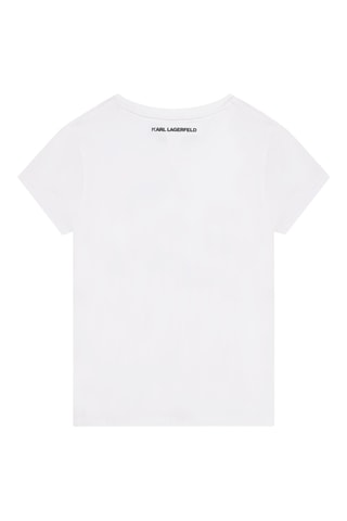 T-shirt en coton biologique - Blanc - Karl Lagerfeld