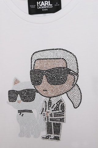 T-shirt en coton biologique - Blanc - Karl Lagerfeld