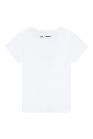 T-shirt en coton biologique - Blanc - Karl Lagerfeld
