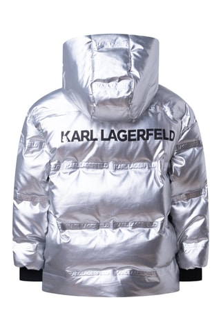 Doudoune à capuche - Argenté - Karl Lagerfeld
