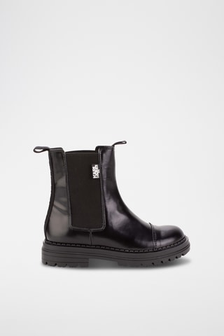 Bottines Chelsea en cuir - Noir - Karl Lagerfeld