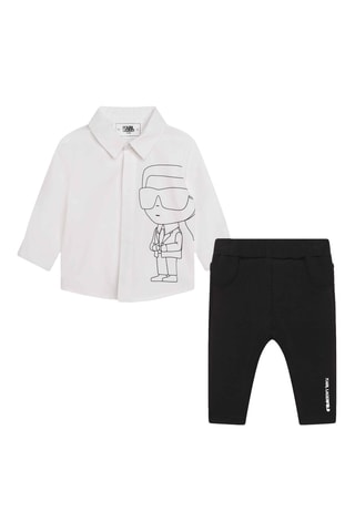 Chemise et pantalon - Noir et blanc - Karl Lagerfeld
