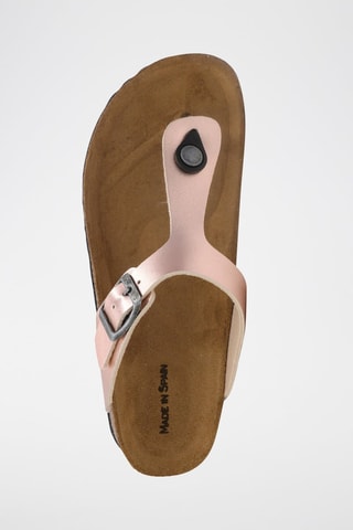Tongs Doré rose