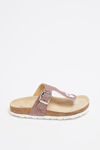 Tongs pailletées   Rose