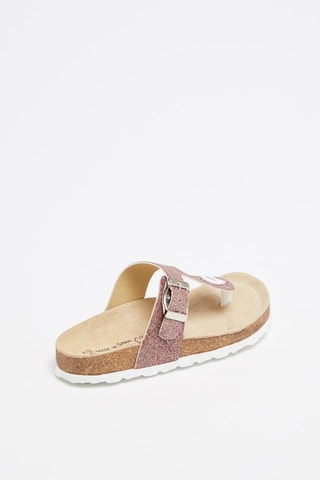 Tongs pailletées   Rose
