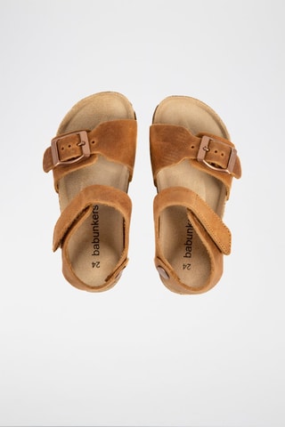 Sandales en cuir Rosso Camel