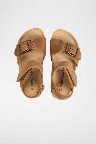 Sandales en cuir Rosso Marron clair