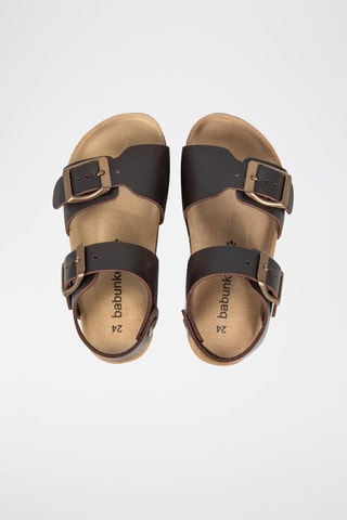 Sandales en cuir Jumanji Marron