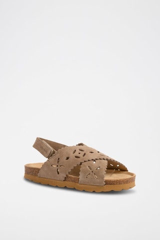 Sandales en nubuck Rosso Marron