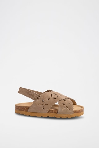 Sandales en nubuck Rosso Marron
