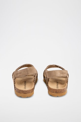Sandales en nubuck Rosso Marron