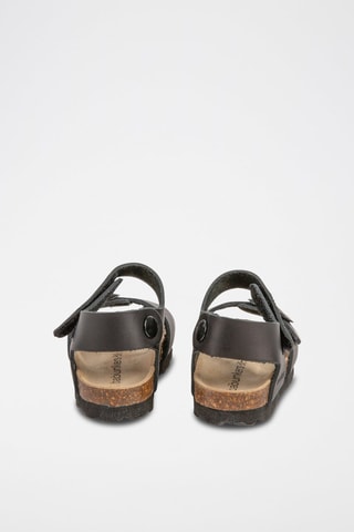 Sandales en cuir Rosso Noir