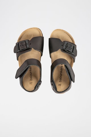 Sandales en cuir Rosso Noir