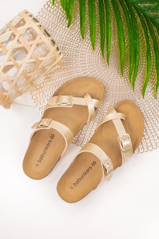 Sandales Doré